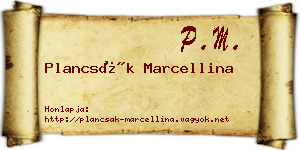 Plancsák Marcellina névjegykártya
